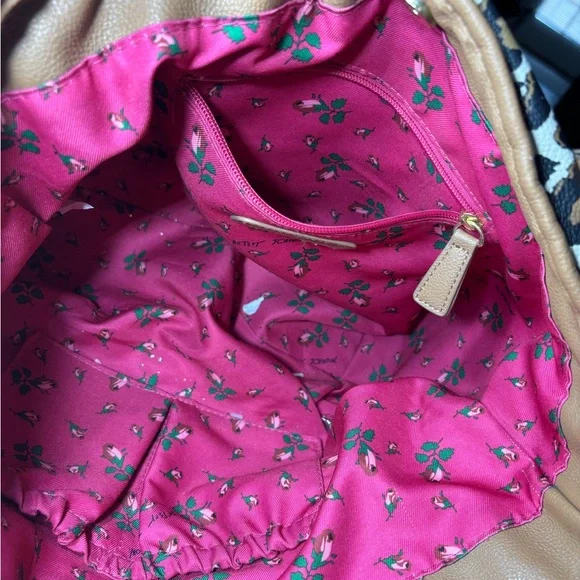 Betsey Johnson Tan Leopard Print Tote Bag - Picture 9 of 16